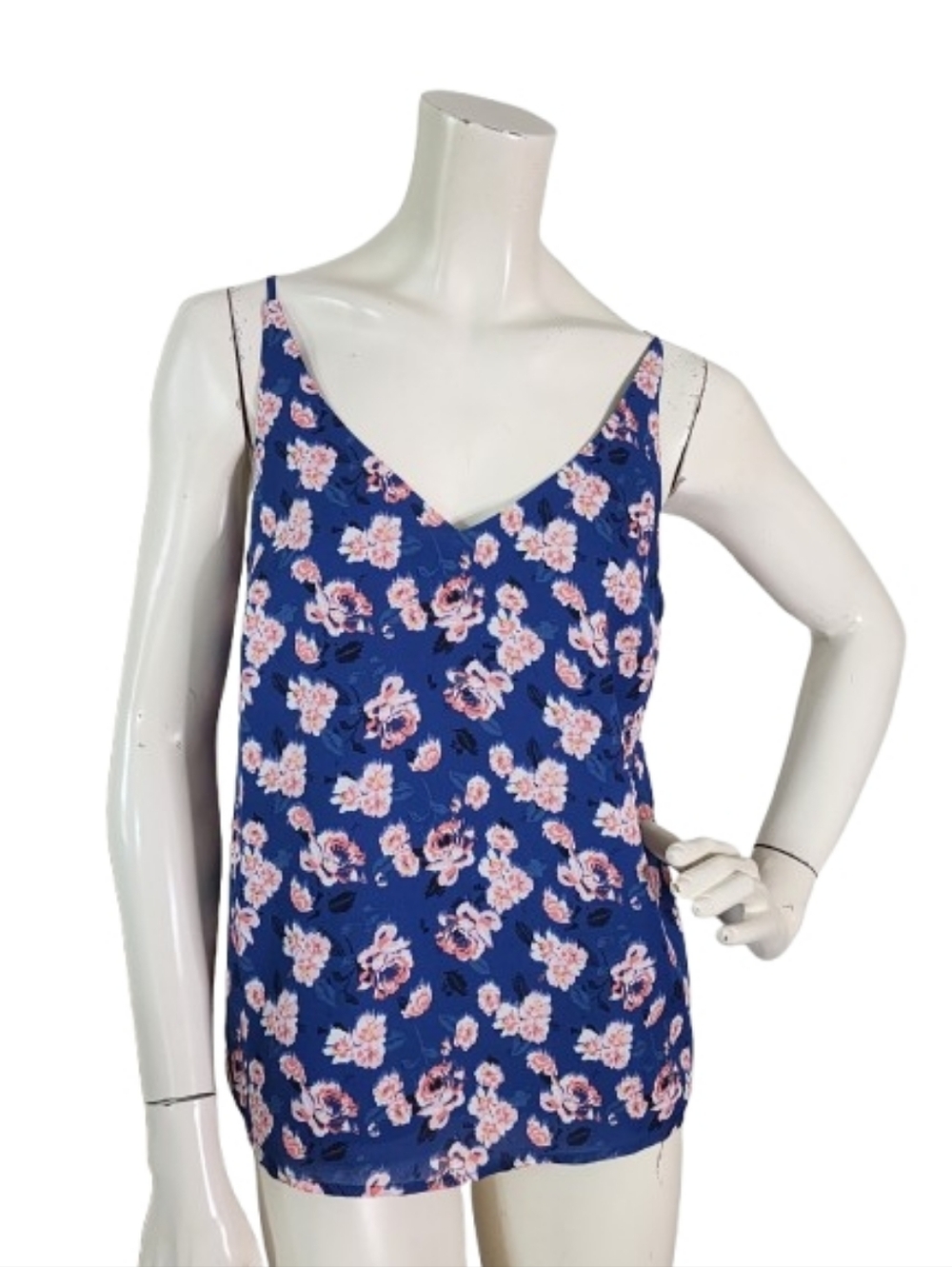 Banana Republic Cami Women's S Blue Floral Tank Top